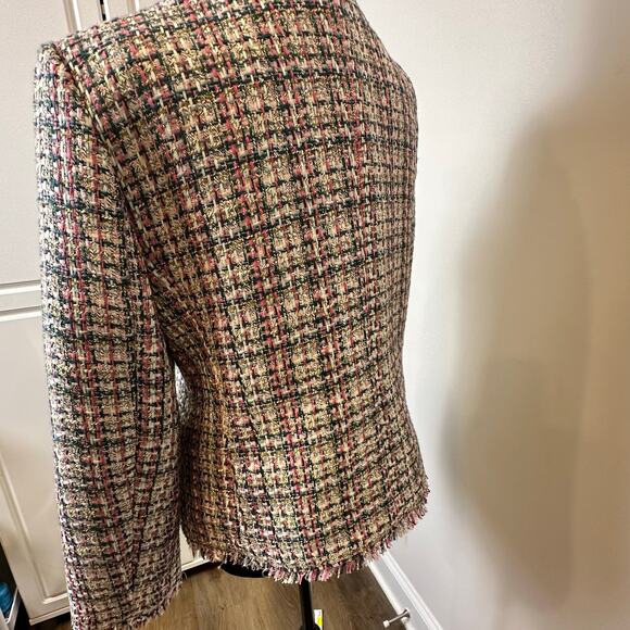 Ann Taylor Classic Tweed Blazer Jacket Size 6 – Chanel-Inspired, NWT - Picture 5 of 13